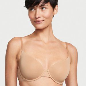 Victoria's Secret T-Shirt Lightly Lined Underwire Demi Bra Beige 32DDD